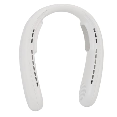 SENECESLI Tragbarer Kühlventilator, Lichtkühlung Ergonomische Einstellung von 4000 Ma ästhetischen Batterie Ästhetik Kollaptenlüfter Low Camping Vestile Ventile (WHITE) von SENECESLI