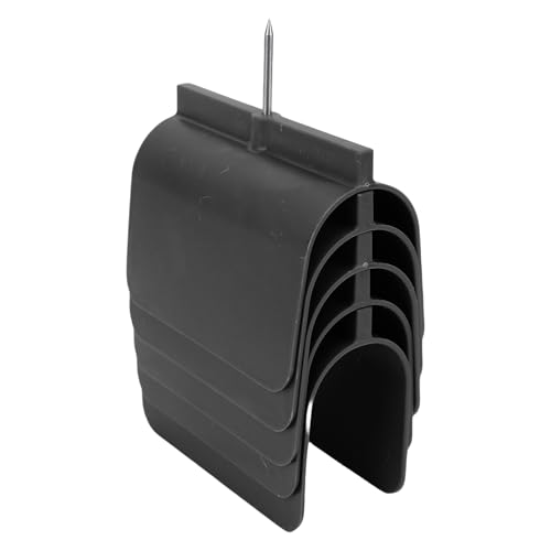 SENECESLI Trockenbau -Outlet -Marker Werkzeug, Einfach zu Bedienend Robuster und Schneizender Trockenbau Elektrokasten Locator 5PCS Edelstahl Stahlspitzen für Drahtschutz (BLACK) von SENECESLI