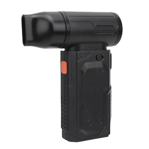 SENECESLI Turbogeladener Lüfter, 2000 -mAh -Batterie Energieeinsparung 130000 U/Min Handheld Lüftergebläse Effiziente Kühlung für Outdoor Reise (BLACK) von SENECESLI