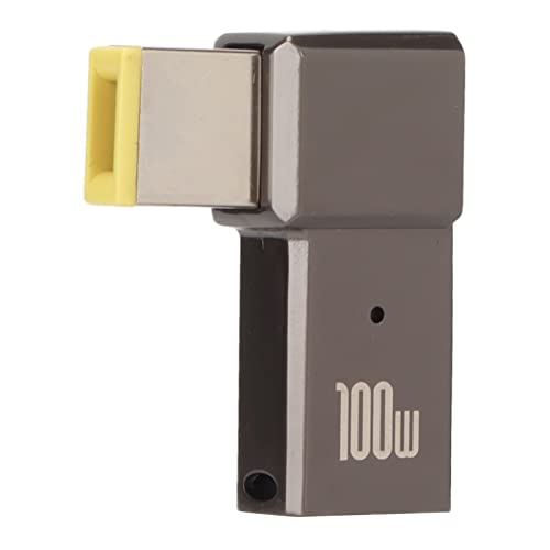 SENECESLI USB-C-auf-Slim-Tip-Adapter, 100 W, 5 A, Laptop-USB-C-Buchse-Eingang auf Slim-Tip-Rechteck-Power-PD-Ladekonverter für Thinkpad, Kompatibel mit Laptops mit Rechteckigem Anschluss von SENECESLI