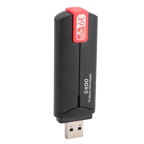 SENECESLI USB -WiFi -Dongle, Band 5400mbit / S USB3.0 Netzwerkadapter Hochgeschwindigkeitsstabiler Tragbar für Laptop SENECESLI USB -WiFi -Dongle, Band 5400mbit / S USB3.0 Netzwerkadapter Hochgeschwindigkeitsstabiler Tragbar für Laptop von SENECESLI