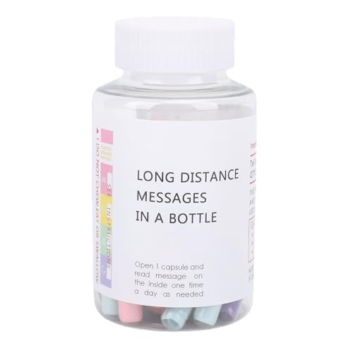 SENECESLI Vorgeschriebene Briefflasche, Love Message Flasche Spaß und Inspirierende Plastikflasche für Geburtstagsabschluss (Fern) von SENECESLI