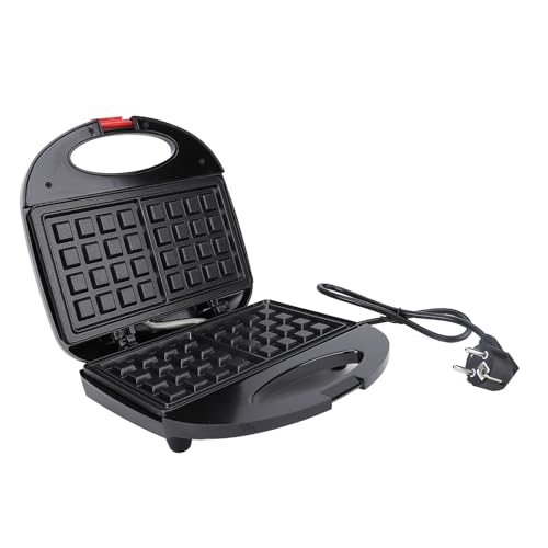 SENECESLI Waffle Maker Panini Press, Nicht -Stick, 750W Kompaktes und Tragbares Mini -Toaster, Schnelle Heizung Zum Frühstück oder Snacks, Automatische Temperatursteuerung (EU) von SENECESLI