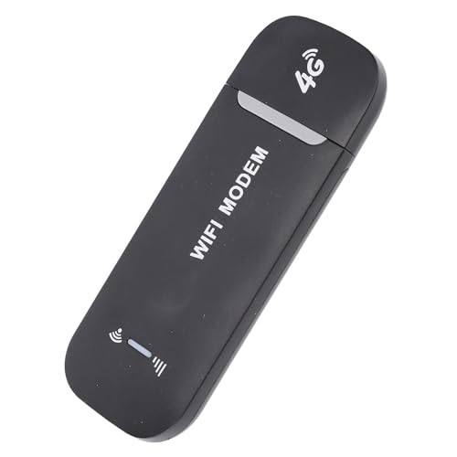 SENECESLI WiFi -Modem, LTE 4G USB -Modem Wireless Router Hochgeschwindigkeitsnetzwerk USB für Mobiltelefone Betrieben (Black) von SENECESLI