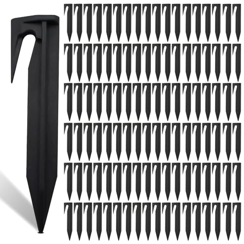 SENENQU 200er-Set Erdnägel Mähroboter Erdnägel für Mähroboter kunststoff Erdanker Kabel Mähroboter Zubehör für Mähroboter Begrenzungskabel Kompatibel mit Gardena, Worx, Bosch von SENENQU