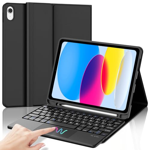 SENGBIRCH Hülle für iPad 11. Gen A16 11" mit Trackpad Keyboard - QWERTZ Deutsche Touchpad Tastatur, Kabellose Abnehmbare Folio Keyboard Hülle für iPad 10. Generation, Schwarz SENGBIRCH Hülle für iPad 11. Gen A16 11" mit Trackpad Keyboard - QWERTZ Deutsche Touchpad Tastatur, Kabellose Abnehmbare Folio Keyboard Hülle für iPad 10. Generation, Schwarz von SENGBIRCH