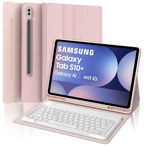 SENGBIRCH Tastatur Hülle für Samsung Galaxy Tab S10 Ultra 14,6 Zoll 2024 - Deutsche QWERTZ Tastatur, Abnehmbare Magnetische Keyboard für Samsung Galaxy Tab S9 Ultra 14,6", Hellrosa SENGBIRCH Tastatur Hülle für Samsung Galaxy Tab S10 Ultra 14,6 Zoll 2024 - Deutsche QWERTZ Tastatur, Abnehmbare Magnetische Keyboard für Samsung Galaxy Tab S9 Ultra 14,6", Hellrosa von SENGBIRCH