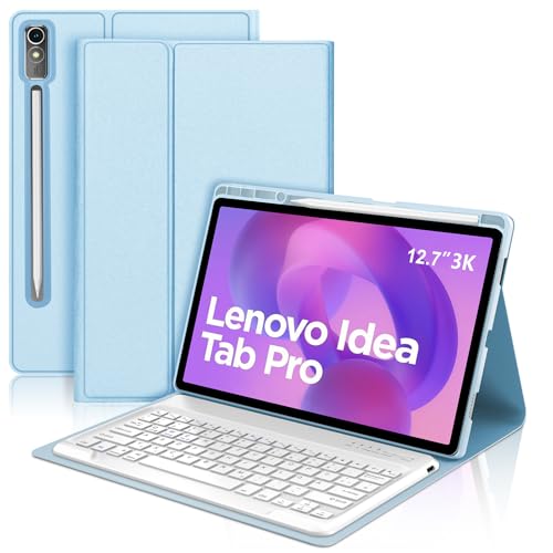 SENGBIRCH Tastaturhülle für Lenovo Idea tab Pro 12.7" 2025 - QWERTZ Deutsche Abnehmbare Bluetooth Wireless Tastatur für Lenovo Idea tab P12 Pro 12.7 Zoll 2025, Hellblau SENGBIRCH Tastaturhülle für Lenovo Idea tab Pro 12.7" 2025 - QWERTZ Deutsche Abnehmbare Bluetooth Wireless Tastatur für Lenovo Idea tab P12 Pro 12.7 Zoll 2025, Hellblau von SENGBIRCH