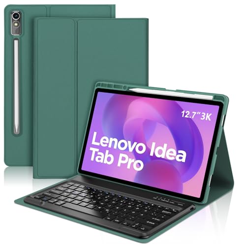 SENGBIRCH Tastaturhülle für Lenovo Idea tab Pro 12.7" 2025 - QWERTZ Deutsche Tastatur Abnehmbare Bluetooth Wireless Tastatur für Lenovo Idea tab P12 Pro 12.7 Zoll 2025, Dunkelgrün SENGBIRCH Tastaturhülle für Lenovo Idea tab Pro 12.7" 2025 - QWERTZ Deutsche Tastatur Abnehmbare Bluetooth Wireless Tastatur für Lenovo Idea tab P12 Pro 12.7 Zoll 2025, Dunkelgrün von SENGBIRCH