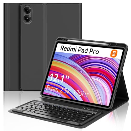 SENGBIRCH Tastaturhülle für Redmi Pad Pro 12.1" 2024 - QWERTZ Deutsche Tastatur Abnehmbare Bluetooth Wireless Tastatur für Xiaomi Poco Pad 12.1", Schwarz SENGBIRCH Tastaturhülle für Redmi Pad Pro 12.1" 2024 - QWERTZ Deutsche Tastatur Abnehmbare Bluetooth Wireless Tastatur für Xiaomi Poco Pad 12.1", Schwarz von SENGBIRCH