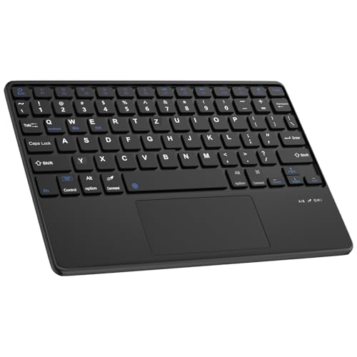SENGBIRCH Bluetooth Touchpad Tastatur Leicht und schlank für iOS iPad 11. A16/10. 10.9", iPad Pro/Air/mini, Mac, Android Tablet Samsung Galaxy, Xiaomi Pad 7, Huawei, Honor, Lenovo, Schwarz von SENGBIRCH