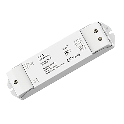 SENHE V1-L DC 12V-24V 1CH*15A Konstante Spannung Led Dimmen Controller Push Dim Dimmer Für Einfarbige 5050 3528 SMD Led Streifen Licht von SENHE