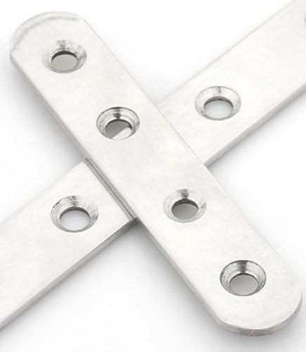 SENJEOK Flache Klammern, 77 x 16 x 1,8 mm, Metall, Reparaturklammern, Edelstahl, gerade Verbindungsplatten für Holzmöbelreparatur, DIY-Projekte, Bücherregalverstärkung, 100 Stück SENJEOK Flache Klammern, 77 x 16 x 1,8 mm, Metall, Reparaturklammern, Edelstahl, gerade Verbindungsplatten für Holzmöbelreparatur, DIY-Projekte, Bücherregalverstärkung, 100 Stück von SENJEOK