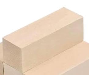 SENJEOK Lindenholzblöcke, unlackiertes Weichholzschnitz-Set für Whittling, Holzbearbeitung und Bastelprojekte, 15 x 5 x 5 cm, 8 Stück von SENJEOK