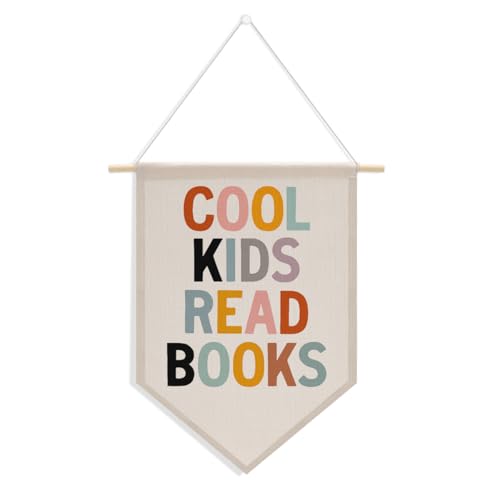 Bibliotheksdekor, Buch, Themenparty, Dekoration, Lesesaal, Dekoration, Leinwand, hängende Wimpel, Flagge, Banner, Wandschild, Dekoration, Geschenk zum Lesen, Ecken, Schlafzimmer, Spielzimmer von SENJIAN