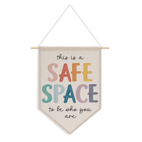 Therapie-Büro-Dekoration, Sprachpathologen Geschenke, positive Bestätigungen, Wanddekoration, psychische Gesundheit, Leinwand, hängende Wimpelflagge, Banner, Beratungsbüro, Must Haves von SENJIAN
