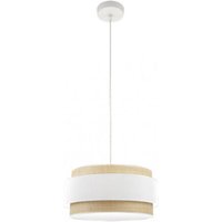 Senko - Dimmbare Pendelleuchte Kandy 1Light Natur/weiß fabrilamp von SENKO