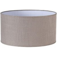 Fabrilamp - Happy E27 Zylindrischer Lampenschirm Leinen Grau 35dx35dx20h - fab 176333528 von SENKO
