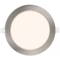 Senko - fabrilamp Downlight Obsidian 24w 4000k Nickel Rund 2040lm 2,5x30x30 Cm Schnitt 27,5 Cm von SENKO