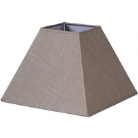Tenorio Pyramide Lampenschirm e27 grau Leinen 45dx20dx32h von SENKO