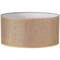 Jin zylindrischer lampenschirm e27 braun 45dx45dx22h cm gewebter jute-sack stoff von SENKO