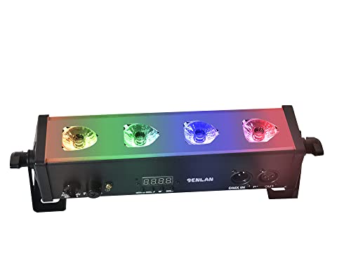 LED Par Bar Stage Light, SENLAN 4 Pieces x 3 W Wall Washer RGB 3-in-1 LED and Full Aluminium House of 7th DMX512 for Disco/Party/Theatre LED Par Bar Stage Light, SENLAN 4 Pieces x 3 W Wall Washer RGB 3-in-1 LED and Full Aluminium House of 7th DMX512 for Disco/Party/Theatre von SENLAN