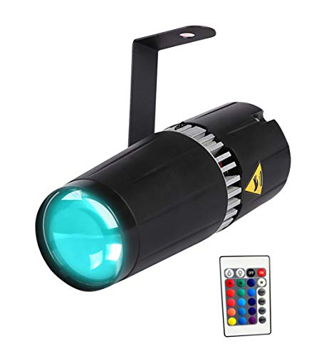 SENLAN LED 9W RGB 3-in-1 pin spot light - bühne und licht durch infrarot fernbedienungen von SENLAN