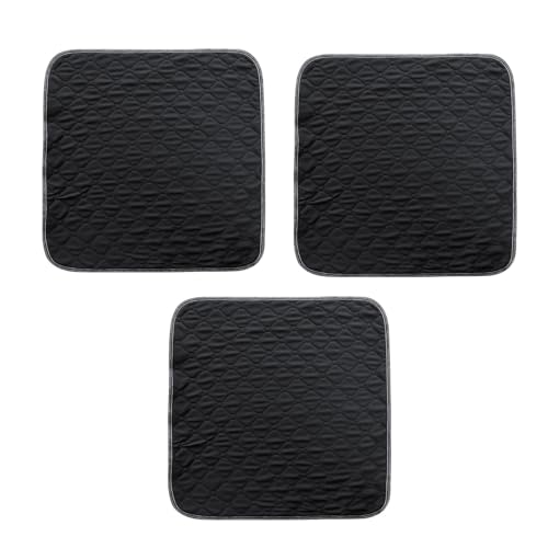 3 Stück Inkontinenzunterlage Waschbar, 50x50cm Sitzunterlage für Inkontinenz für Sessel, Liegestühle, Autositze, Sofa - Schwarz 3 Stück Inkontinenzunterlage Waschbar, 50x50cm Sitzunterlage für Inkontinenz für Sessel, Liegestühle, Autositze, Sofa - Schwarz von SENLINLIN