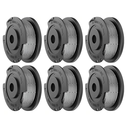 6 Stück Fadenspulen Set für Bosch Akku Rasentrimmer EasyGrassCut 23, 26, 18, 18V-230, 18V-260, ART 23 SL,ART 26 SL, Spulenmodell F016800569 & F016800385 (Ø 1,65 mm/4.9 m) von SENLINLIN