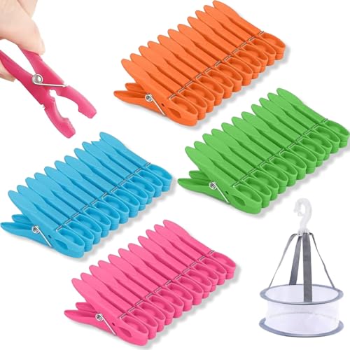 SENLINLIN 72 Stück Wäscheklammern with wäscheklammern Korb, Wäscheklammern ohne Abdruck mit Wäscheklammerbeutel, Plastik Wäscheklammer für Wäscheleinen und Kleiderbügel SENLINLIN 72 Stück Wäscheklammern with wäscheklammern Korb, Wäscheklammern ohne Abdruck mit Wäscheklammerbeutel, Plastik Wäscheklammer für Wäscheleinen und Kleiderbügel von SENLINLIN