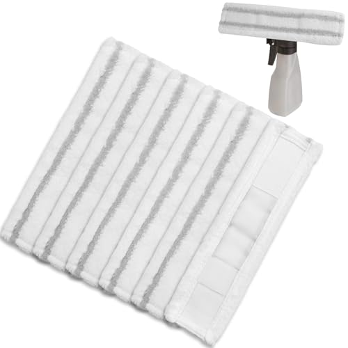 SENLINLIN 6 Stück Ersatzpads für Kärcher Fensterreiniger, für Kärcher Sprühflasche Ersatzteile, Mikrofaser Kompatibel mit Karcher WV1 WV 50 WV75 Fenstersauger Zubehör - ohne Sprühflasche von SENLINLIN