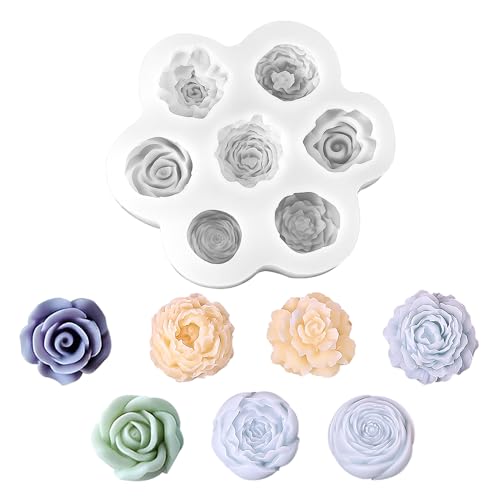 7 Typen Silikonform Blumen Kerzenform Silikon 3D Kerzenform Blumen Kerzen Silikonform für die Herstellung von handgefertigten Duftkerzen, Seifen, Gips Harzhandwerk, etc. 7 Typen Silikonform Blumen Kerzenform Silikon 3D Kerzenform Blumen Kerzen Silikonform für die Herstellung von handgefertigten Duftkerzen, Seifen, Gips Harzhandwerk, etc. von SENLINLU