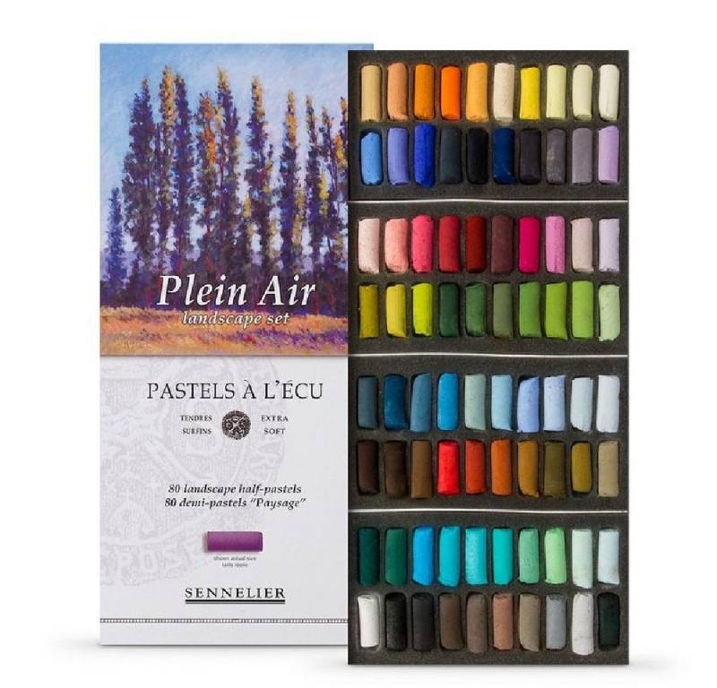 SENNELIER Pastellkreide Soft Pastelle Landscape Set, 80 halbe Pastell-Sticks von SENNELIER