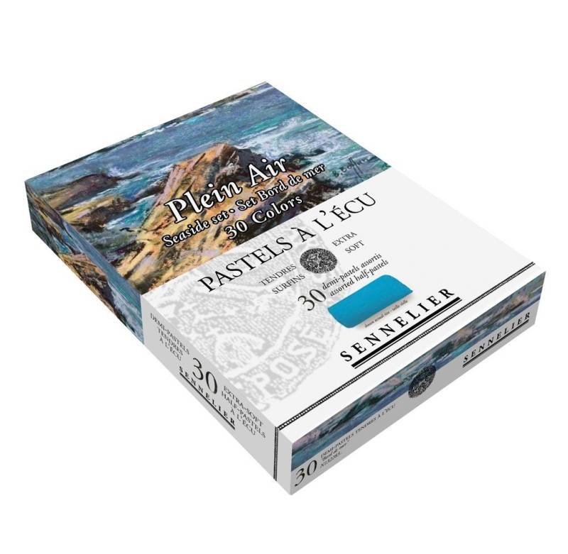 SENNELIER Pastellkreide Soft Pastelle Seaside Set, 30 halbe Pastell-Sticks von SENNELIER