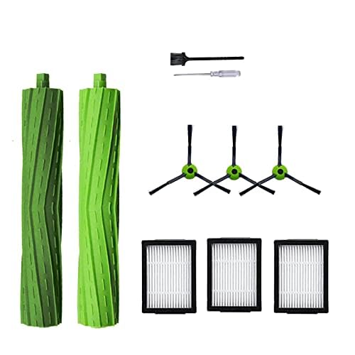 Rumba-Ersatzteil-Zubehör für Staubsauger iRobot Roomba j Serie i7 j7 i6 i8 i3 i4 i1 e5 e6 I E Serie Staubsauger, inklusive 1 Packung Rollenbürste und 3 Filtern, Seitenbürste von SENNII