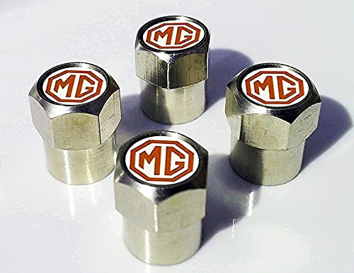 4 Stück Metall Ventilkappen für MG, Ventildeckel, Luftventilkappen, Wasserdicht Stem Luft Kappe, Reifenventil Staubkappen von SENORI