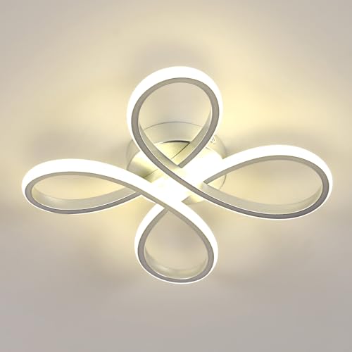 LED Deckenleuchte, Moderne Flower Form Design LED Deckenlampe, Neutrales Licht 4500K, 30W Silber LED Lampen Deckenlampen aus Aluminium für Wohnzimmer Schlafzimmer Küche, 30CM LED Deckenleuchte, Moderne Flower Form Design LED Deckenlampe, Neutrales Licht 4500K, 30W Silber LED Lampen Deckenlampen aus Aluminium für Wohnzimmer Schlafzimmer Küche, 30CM von SENQIU