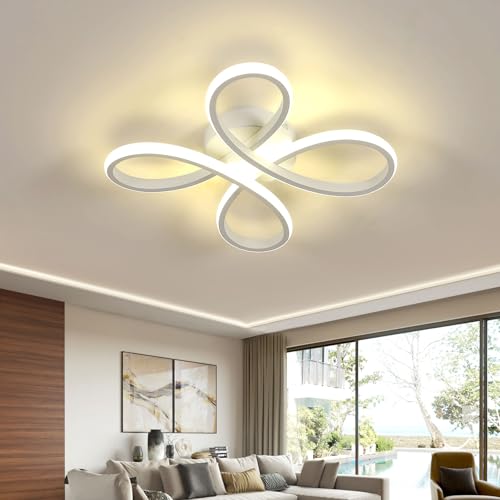 SENQIU LED Deckenleuchte, 30W 3375LM Deckenlampe Natürliches Weiß 4500K, Modern Deckenbeleuchtung Flower Form LED Schlafzimmerlampe für Wohnzimmer Küche Badezimmer, 30CM SENQIU LED Deckenleuchte, 30W 3375LM Deckenlampe Natürliches Weiß 4500K, Modern Deckenbeleuchtung Flower Form LED Schlafzimmerlampe für Wohnzimmer Küche Badezimmer, 30CM von SENQIU