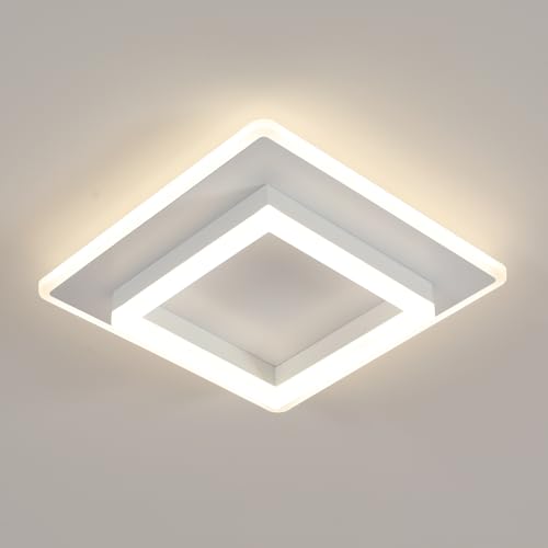 SENQIU LED Deckenleuchte, 30W 3375LM Moderne Deckenbeleuchtung Quadratisch 4500K Neutralweiß, Weiß LED Deckenlampe aus Acryl für Küche Schlafzimmer Wohnzimmer, 30CM SENQIU LED Deckenleuchte, 30W 3375LM Moderne Deckenbeleuchtung Quadratisch 4500K Neutralweiß, Weiß LED Deckenlampe aus Acryl für Küche Schlafzimmer Wohnzimmer, 30CM von SENQIU