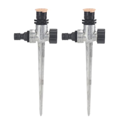 2 x Gartensprinkler, Tropf-Rasensprinkler, Gartenbewässerungswerkzeug, Impuls-Spike-Wassersprinkler zum Bewässern von Pflanzen, Blumen, Gemüse 2 x Gartensprinkler, Tropf-Rasensprinkler, Gartenbewässerungswerkzeug, Impuls-Spike-Wassersprinkler zum Bewässern von Pflanzen, Blumen, Gemüse von SENRISE