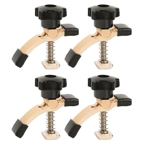 4-teiliges T-Schienen-Halteklemmen-Set, Aluminiumlegierung, CNC-Fräsklemme, T-Nut, Gravierbohrmaschinen-Zubehör für Holzbearbeitung, Metallbearbeitung von SENRISE