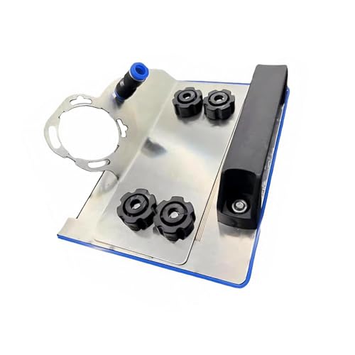 45-Grad-Fliesenanfaswerkzeug, Edelstahl-Winkelschleiferständer, 45°-Fliesenabschrägung, feste Halterung für 100-Typ-Winkelschleifer (Silber) von SENRISE