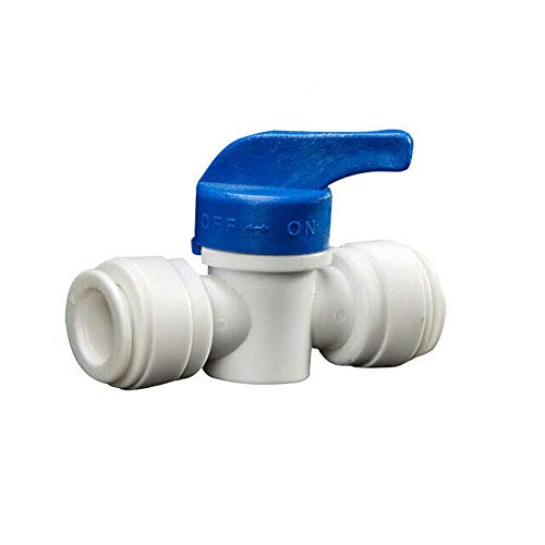 Absperrkugelhahn SENRISE Push Fit Rohr Kunststoff Wassertank Ventil für Kühlschränke, Aquarium und Umkehrosmose Sanitär von SENRISE