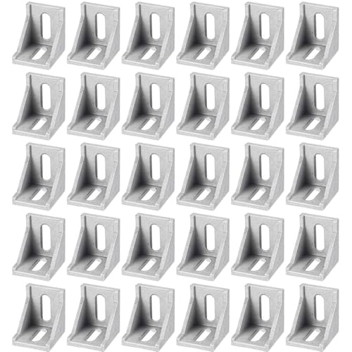 Aluminium-Eckwinkel-Halterung, L-Form, rechtwinklige Gelenkstrebe, 4040, Extrusionsprofil, Eckverbinder für Möbel, Tür, Fenster, 10 Stück Aluminium-Eckwinkel-Halterung, L-Form, rechtwinklige Gelenkstrebe, 4040, Extrusionsprofil, Eckverbinder für Möbel, Tür, Fenster, 10 Stück von SENRISE
