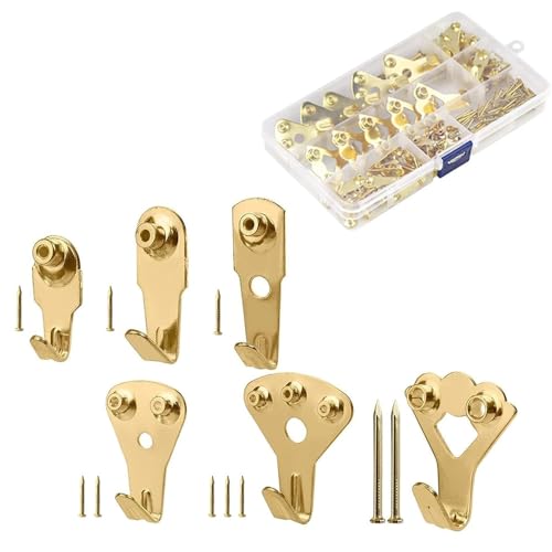 Bilder-Aufhängeset, robuste Eisen-Bilderhaken, Malaufhänger-Set für Spiegel, Bilderrahmen, Uhr Bilder-Aufhängeset, robuste Eisen-Bilderhaken, Malaufhänger-Set für Spiegel, Bilderrahmen, Uhr von SENRISE