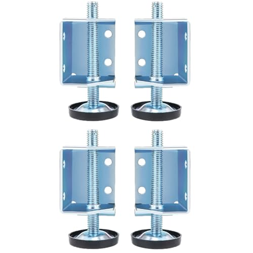 Eck-Nivellierfüße, links/rechts, verstellbare Möbelbein-Nivellierer mit Schrauben, Sockelleiste, verstellbare Halterungen für Möbel, Tisch, Sofa, Schränke, Werkbank, 4 Stück Eck-Nivellierfüße, links/rechts, verstellbare Möbelbein-Nivellierer mit Schrauben, Sockelleiste, verstellbare Halterungen für Möbel, Tisch, Sofa, Schränke, Werkbank, 4 Stück von SENRISE