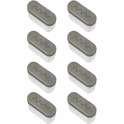 Ersatz-Toilettensitz-Stoßstangen für Bidet, selbstklebende Deckeldichtung für WC-Abdeckung, selbstklebend, oval, 4,5 x 2 cm, 8 Stück von SENRISE