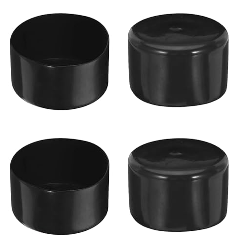 Gummi-Endkappe, 70 mm Innendurchmesser, runde Rohrbolzenkappe, Schutzabdeckung, Gummi-Endkappe, flexibler Fleckschutz, PVC-Kappe für Rohre, Zaun, Rohrpfosten, Möbel, Geländer (BK) von SENRISE
