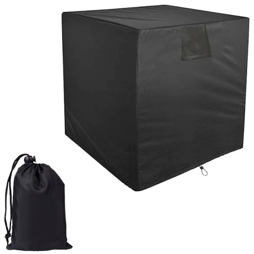 Klimaanlagenabdeckung, 61 x 61 x 76,2 cm, Outdoor-AC-Schutztuch, Anti-Schneefunktion, quadratisch, wasserdicht, AC-Abdeckung für Klimaanlagen-Kondensatoreinheiten (schwarz) von SENRISE