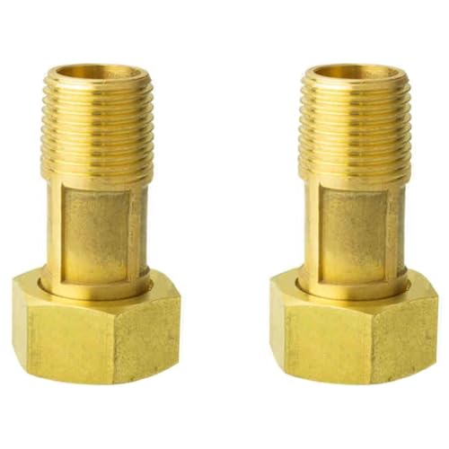 Messing-Rohrverschraubung, 20 mm Außendurchmesser, 25 mm Innendurchmesser, Rohrverschraubung, Gewindeanschluss, Wasserzähler-Kupplung für Wasserzähler-Kupplung, Ersatz und Reparatur, 2 Stück Messing-Rohrverschraubung, 20 mm Außendurchmesser, 25 mm Innendurchmesser, Rohrverschraubung, Gewindeanschluss, Wasserzähler-Kupplung für Wasserzähler-Kupplung, Ersatz und Reparatur, 2 Stück von SENRISE